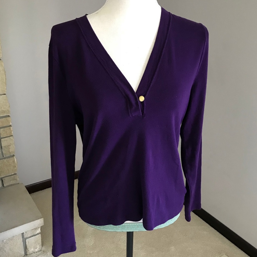 Ralph Lauren Green Label Purple Sweater